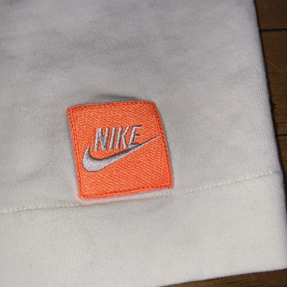 Nike‎ White Tee with Bold Black & Orange 